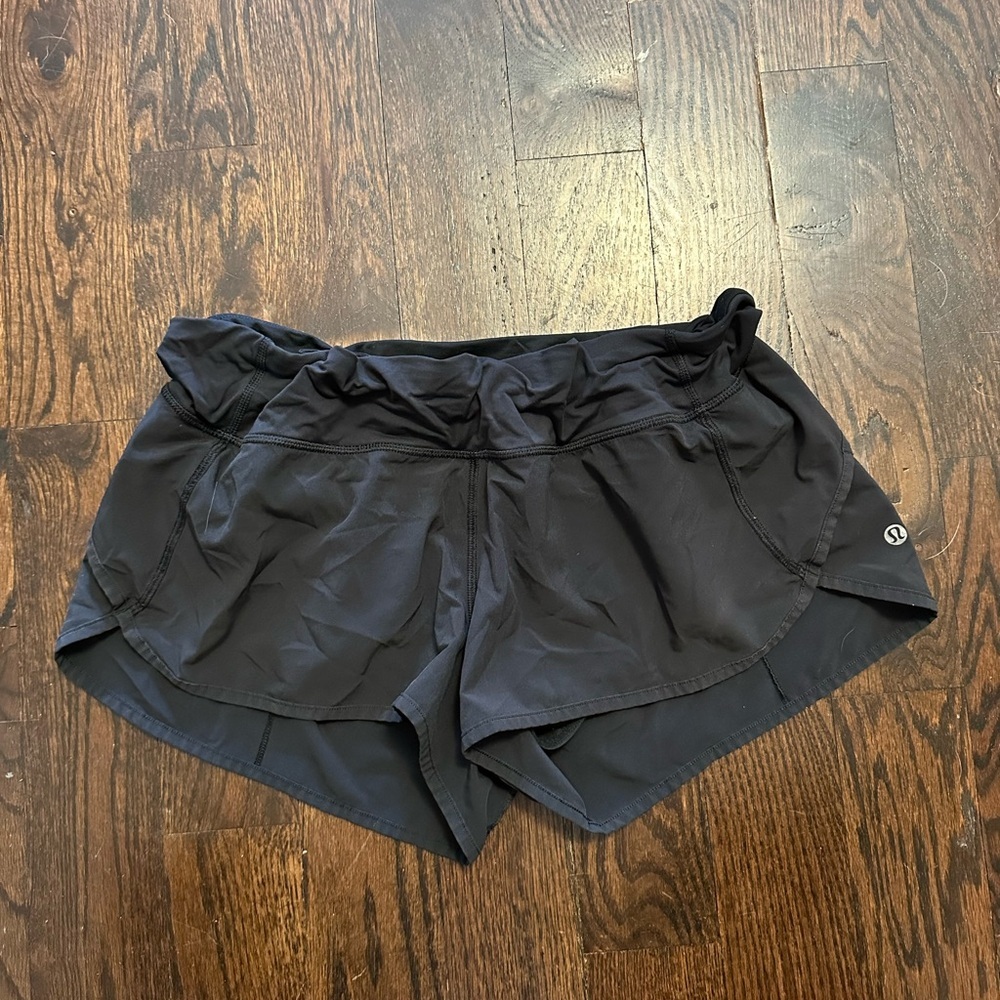 lululemon athletica Black Athletic Running Shorts